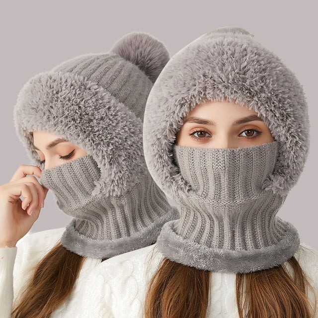 Hat Winter Cycling Windproof Knit Cap for Cold Weather Ears Coverage Warm Everyday Headwear