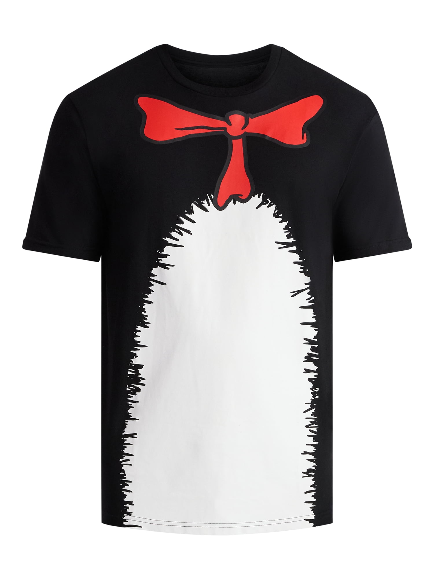 The Cat In The Hat, Men's & Big Men's Graphic Halloween Cosplay T-Shirt and Matching Character Beanie, Sizes XS-3XL