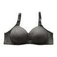 thumbnail image 3 of loopsun Womens Plus Size Bra,Women's Solid Color No Steel Ring Push Up Breathable Underwear Daily Bra, 3 of 5