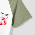 thumbnail image 4 of PatPat Matching Family Raglan-Sleeve T-shirt and Flutter Shoulder Floral Dress Sets, 4 of 6