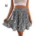 thumbnail image 3 of Guardurnaity deportiva de cintura alta para mujer, faldas holgadas elásticas plisadas de poliéster para senderismo en la playa para banquete de Prendas para la parte inferior del cuerpo Gris M, 3 of 6