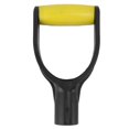 thumbnail image 1 of Shovel D Grip Handle 32mm Inner Diameter Silicone Grip Reinforcement Snow Shovel Handle Replacement for Digging Raking Tool Yellow Black, 1 of 5