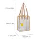 thumbnail image 3 of Bandolera de PVC Moda Transparente Casual Impreso Bolsos Unisex (Caqui) Ehuebsd Para Estrenar, 3 of 9