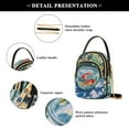 thumbnail image 4 of FORMRS Crossbody Bag for Women Quilted Travel Shoulder Cell Phone Purse with Chain Strap Handbag, Red Goldfish, 4 of 7