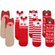 thumbnail image 1 of FELTECHELECTR NUOBESTY 4 pares de calcetines navideños para niña y mujer, calcetines cómodos de algodón, adorables calcetines de dibujos animados, regalo, 1 of 6