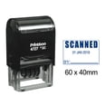thumbnail image 1 of Printtoo Dater Stamp Self Inking With Scanned By Text Date Rubber Stamp Office Stationery-Blue, 1 of 1