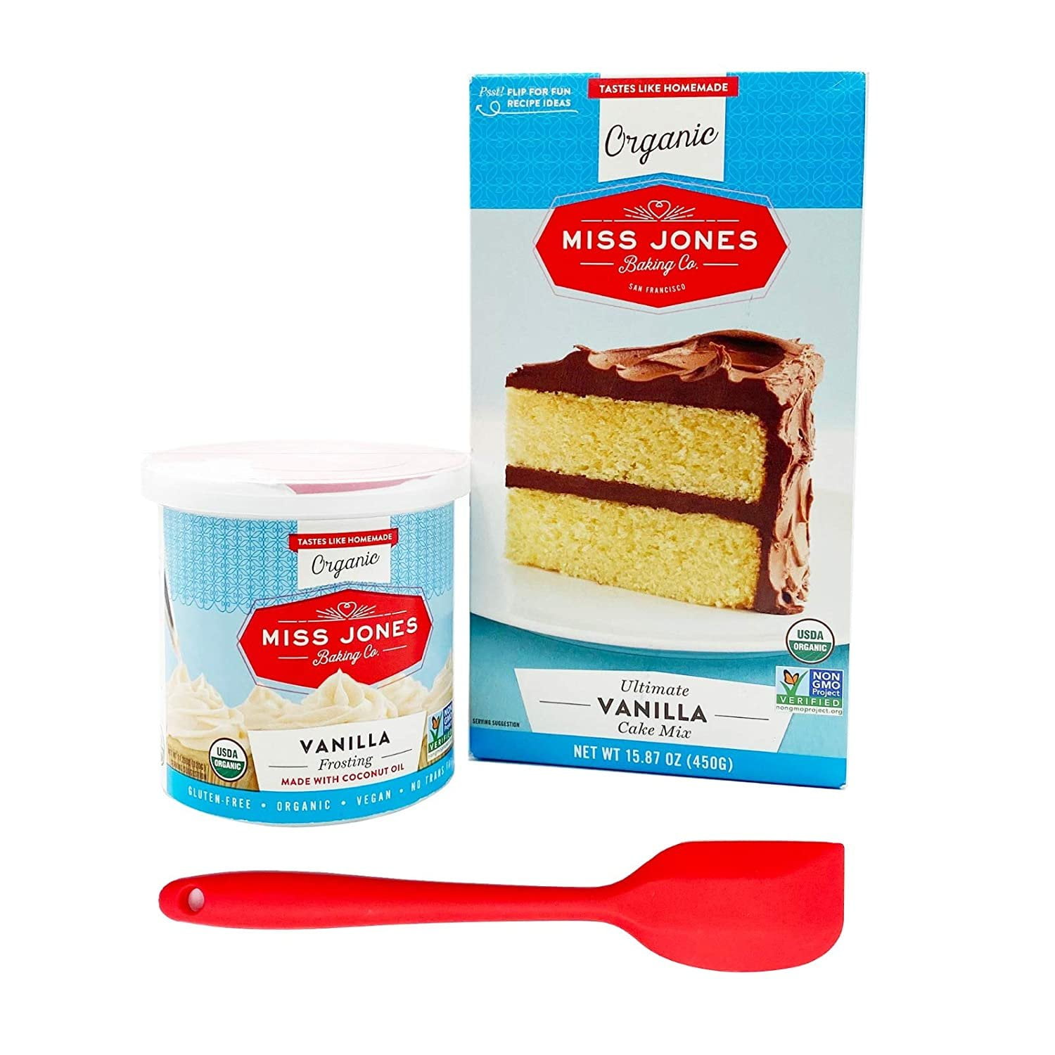 Miss Jones Baking Organic Cake and Cupcake Mix Bundled