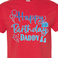 thumbnail image 4 of Inktastic Blue Happy Birthday Daddy T-Shirt, 4 of 5