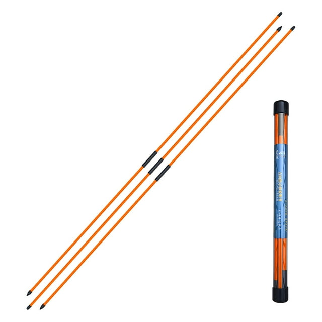 Maoww Fiberglass Golf Alignment Stick Portable Gesture Adjusting Foldable Direction Indicator Rod Outdoor Practising Tools Golfing Orange