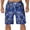 9 - Dark Blue, variant on Aobny Men Shorts Hawaiian Boho Board Clothes Baggy Casual High Waisted Big & Tall Summer Clothes,Red,L