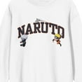 thumbnail image 2 of Naruto Shippuden Naruto & Kakashi Chibi Characters Crew Neck Long Sleeve White Adult Sweatshirt-3XL, 2 of 2