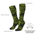 thumbnail image 5 of Picia Women Crew Soft Moisture-wicking Socks Tropical Palm Leaves Fern Leaf Pattern Design Cotton Socks, One Size fit All, 5 of 9