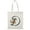 Natural, variant on Smartprints Letter D Flower Bouquet Tote Bag - Image by Shutterstock, One Size Cotton Canvas Tote Bag