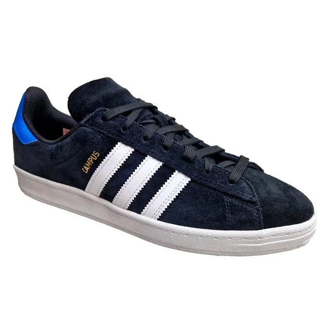 Ad-id-as Mens Campus Adv Trainers Black Skateboarding Suede Lace 90s Shoes GY6913