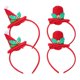 thumbnail image 4 of 4pcs Navidad Mini sombrero Decoración Diseño de cabello Hoops Elementos de Navidad Diseño Decoraciones para el cabello, 4 of 5