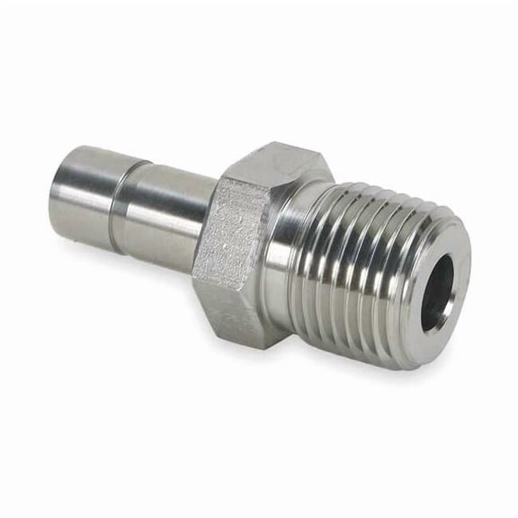 Parker 1/2" x 3/8" A-LOK x MNPT SS Tube End Male Adapter 6MA8N-316
