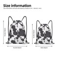 thumbnail image 3 of Bingfone Black And White Sheeps Drawstrings Backpacks Bags for Men Women Gym Drawstrings Bag-Small, 3 of 8