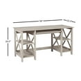 thumbnail image 3 of Saint Birch Honduras Wood Writing Desk Brown, 3 of 5