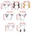 thumbnail image 3 of Ergonomic Cow Horn Headband with Ears Hairband Hairpieces Great for Fans and Those Who Love Fun Accessories, 3 of 8