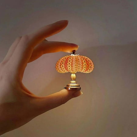 

Sea Urchin Night Light Sea Urchin Mini Desktop Night Light Doll House Lamp Accessories Ornaments