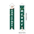 thumbnail image 5 of Aidoshy Christmas Porch Sign, Merry Christmas Banner Indoor Outdoor Xmas Decorations, New Year Plaid Hanging Banners Sign for Holiday Party Supplies Home Garage Welcome, 5 of 5
