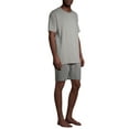 thumbnail image 2 of Hanes Men's Soft Modal Pajama Short Sleeve Top and Short Set, 2 of 6