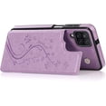 thumbnail image 5 of Phone Case for Samsung Galaxy A42 5G with Tempered Glass Screen Protector Card Holder Wallet Cover Stand Flip Leather Cell Accessories Glaxay A 42 G5 Gaxaly 42A S42 4G 2021 Cases Women Girl Purple, 5 of 14
