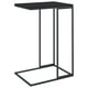 thumbnail image 5 of Mesa auxiliar vidaXL negra en forma de C de madera y hierro, 5 of 7