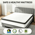 thumbnail image 3 of Queen Mattress 10/ 12 inch, Hybrid Queen Size Mattress in a Box with Upgrade Innerspring, White, 3 of 8