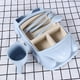 thumbnail image 2 of EeaseMX Vajilla ecológica de paja de trigo con forma de coche, plato irrompible para niños (azul), 2 of 7