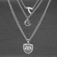thumbnail image 4 of Collar colgante shaofei para mujer con escudo familiar piedra verde y luna, 4 of 5