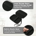 thumbnail image 4 of Uxcell Label Maker Case for D30 D35 M02 Label Maker Machine, 2 Pcs EVA Travel Label Printer Case for Sticker Storage Holder Tape Paper Roll, Black, 4 of 7