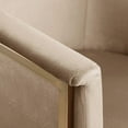 thumbnail image 5 of Meridian Furniture Tierra Beige Velvet Dining Chair, 5 of 9