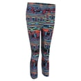 thumbnail image 1 of Pantalones de yoga ajustados de longitud 3/4 con estampado capri para mujer L, 1 of 9