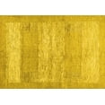 thumbnail image 1 of Ahgly Company Machine Washable Indoor Rectangle Abstract Yellow Contemporary Area Rugs, 4' x 6', 1 of 4