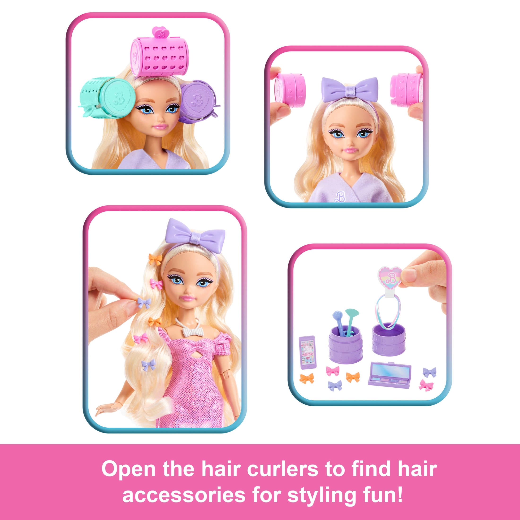 Barbie Dream Get Ready with Barbie Barbie “Malibu” Fashion Doll with Surprise Accessories and 15+ Looks