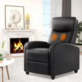 thumbnail image 3 of Recliner Chair for Adults, Massage PU Leather Small Recliner Sofa Home Theater Seating with Lumbar Support sofa recliner chair My Lux Decor Round, 3 of 9