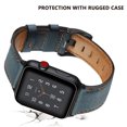 thumbnail image 3 of Compatible con Apple Watch Band 38-40 mm / 42-44 mm, correa de repuesto de cuero genuino compatible con Apple Watch Series 5/ 4/3 /2 /1 MFZFUKR 2033272-13, 3 of 9