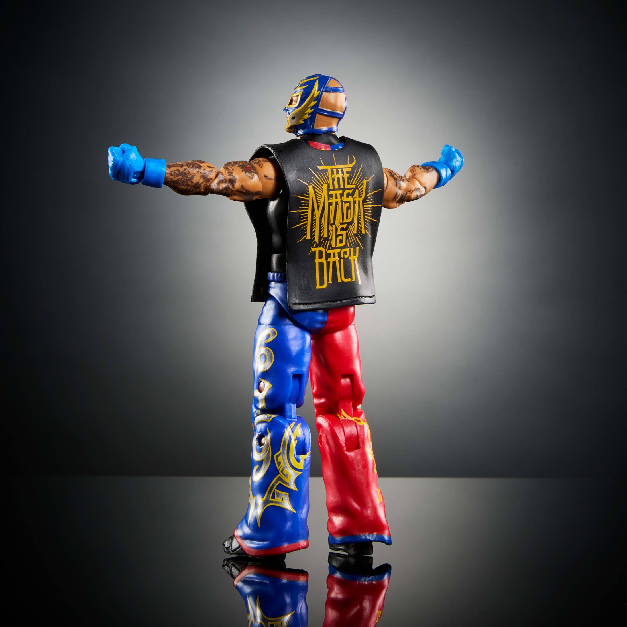 WWE Elite Rey Mysterio Action Figure, Greatest Hits 6-inch Collectible with Articulation & Accessories