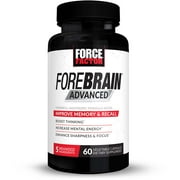 Forebrain Advanced Brain Booster, Brain Supplement for Memory Support, Concentration, Focus, Thinking, and Mental Energy, Made with Powerful Ingredients That Work Fast, 60 Capsules by Force Factor
