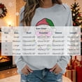 thumbnail image 3 of Holiday Graphic Tops for Women Funny Family Christmas Santa elk Print Pullover Crewneck Long Sleeve Shirts Lightweight Matching Sweatshirts, 3 of 6