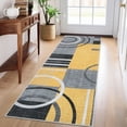 thumbnail image 5 of Modern Washable Area Rugs, Contemporary Geometric Circles Carpet with Non-Slip Backing, 5 of 8