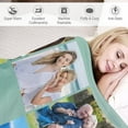 thumbnail image 3 of Custom Blanket with Photos Text Personalized Blankets for Adults-Customized Picture Blanket Throw for Dad Mom Woman Friends Couple Boyfriend Girlfriend Mom Best Friend on Fathers Mothers Day 50"X40", 3 of 6