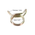 thumbnail image 3 of Double Wire Spring Hose Clamp 12mm Fuel Line Silicone Hose Tube Spring Clips Zinc Plated 10 Pcs, 3 of 3