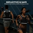 thumbnail image 6 of Adjustable Weighted Vest for Women Men, 4-10lbs/10-18lbs/20-32lbs Body Weight Vest Exercise Set with 6 Ironsand Weights & Reflective Strips for Walking Running Workout Cardio Strength Training, 6 of 8