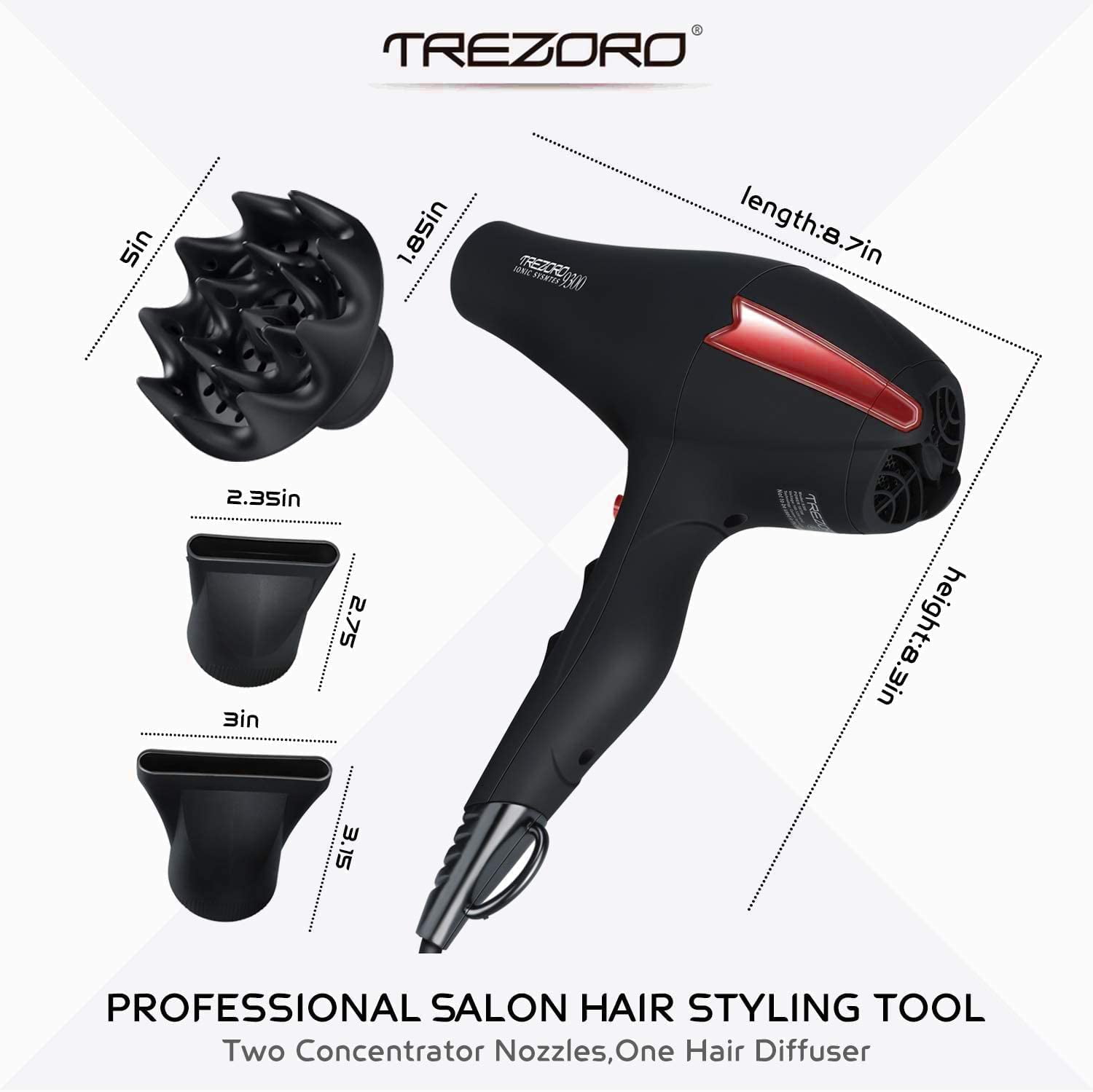 ヘアドライヤー Ur.Salon Premium Beauty Dryer Amazon.com : Hair Dryer Professional Ionic Salon Hair Dryer 2400W