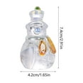 thumbnail image 6 of RuiJiao Clear Glass Crystal Christmas Snowman Ornament for Festive Home Decor and Gift Giving, 6 of 8