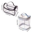 thumbnail image 2 of Transparent PVC Portable Cosmetic Bag Waterproof Toiletry Bag Travel Cosmetic Bag, 2 of 4