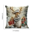 thumbnail image 3 of LmnLft Christmas Pillow Set, 45x45cm Sofa Cushion Set For Holiday Decor, Excluding Pillow Core, Decorative Throw Pillows With Festive Motifs For Living Room And Bedroom, 3 of 6