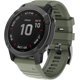 thumbnail image 1 of Correa Garmin Fenix ​​​​6x / 6x pro, Fenix ​​​​5X / 5X plus, accesorio Fenix ​​​​3 / 3 HR, correa de ajuste rápido con marco dual de 26 mm de ancho Verde militar + Negro, 1 of 4